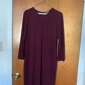 Vince midi maroon/burgundy dress